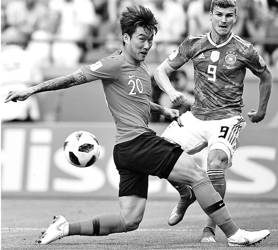 韩国队鏖战德国队，郑思维带队取胜